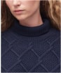 Women's Barbour Burne Roll Neck Knit - Navy