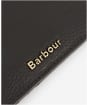 Women's Barbour Laire Leather Card Holder - Black / Classic Tartan