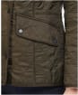 Women's Barbour Cavalry Polarquilt Jacket - Dark Olive