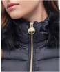 Women's Barbour International Island Quilted Jacket - Black