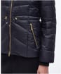 Women's Barbour International Island Quilted Jacket - Black