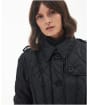 Women’s Barbour Tummel Quilted Jacket - Black / Classic Tartan