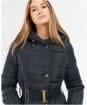 Women's Barbour International Track Line Quilted Jacket - Black