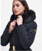 Women's Barbour International East Moor Quilted Jacket - Black