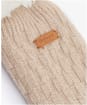 Women's Barbour Cable Knit Lounge Socks - Oatmeal