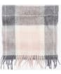 Women's Barbour Tartan Scarf - Pink / Grey Tartan