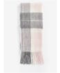 Women's Barbour Tartan Scarf - Pink / Grey Tartan