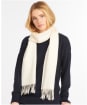 Women's Barbour Lambswool Woven Scarf - Cream