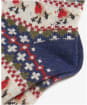 Women's Barbour Robin Fairisle Socks - Navy