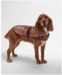 Barbour Quilted Tartan Dog Coat - Muted Cabernet