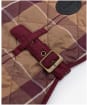 Barbour Quilted Tartan Dog Coat - Muted Cabernet