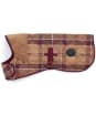 Barbour Quilted Tartan Dog Coat - Muted Cabernet