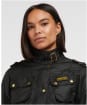 Women's Barbour International Waxed Jacket - Black