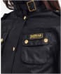 Women's Barbour International Waxed Jacket - Black