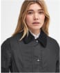 Women's Barbour Belsay Waxed Jacket - Black