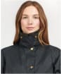 Women's Barbour Acorn Waxed Jacket - Navy