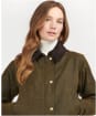 Women's Barbour Acorn Waxed Jacket - Olive