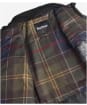 Women’s Barbour Winter Defence Waxed Jacket - Black / Classic Tartan