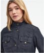 Women’s Barbour Winter Defence Waxed Jacket - Navy