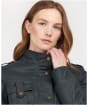 Women’s Barbour Winter Defence Waxed Jacket - Navy