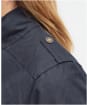 Women’s Barbour Winter Defence Waxed Jacket - Navy