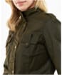 Women’s Barbour Winter Defence Waxed Jacket - Olive