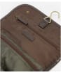 Men’s Barbour Wax Hanging Washbag - Olive