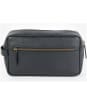 Men’s Barbour Highgate Leather Washbag - Black