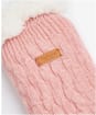 Women's Barbour Cable Knit Lounge Socks - Dusty Pink