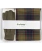 Men’s Barbour Tartan Scarf and Glove Gift Set - Classic / Olive