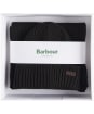 Men’s Barbour Crimdon Beanie and Scarf Gift Set - Black