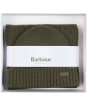 Men’s Barbour Carlton Fleck Beanie & Scarf Gift Set - Olive