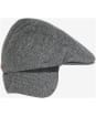 Men’s Barbour Cheviot Flat Cap - Charcoal Check