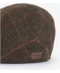 Men’s Barbour Wilkin Flat Cap - Olive Herringbone