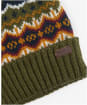 Men’s Barbour Case Fair Isle Beanie - Olive