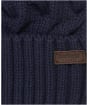 Men’s Barbour Gainford Cable Beanie - Navy