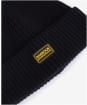 Men's Barbour International Sweeper Legacy Knit Beanie Hat - Black