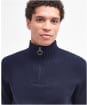 Men's Barbour Essential Wool Half Zip Sweater - Navy