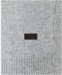 Men's Barbour Patch Crew Neck Lambswool Sweater - Light Grey Marl