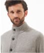 Men's Barbour Patch Zip Through Sweater - New Stone