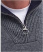 Men's Barbour Nelson Half Zip Sweater - Storm Grey