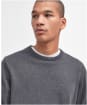 Men's Barbour Pima Cotton Crew Neck Sweater - Charcoal