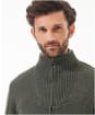 Barbour Nelson Essential Full-Zip Jumper - Seaweed