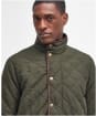 Men's Barbour Waterproof Shoveler Quilted Jacket - Dark Olive
