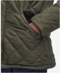 Men's Barbour Waterproof Shoveler Quilted Jacket - Dark Olive