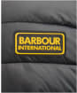 Men’s Barbour International Racer Ouston Hooded Quilted Jacket - Black