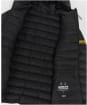 Men’s Barbour International Racer Ouston Hooded Quilted Jacket - Black