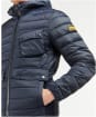 Men’s Barbour International Racer Ouston Hooded Quilted Jacket - Navy