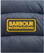 Men’s Barbour International Racer Ouston Hooded Quilted Jacket - Navy