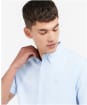 Men's Barbour Oxtown Short Sleeve Tailored Shirt - Sky